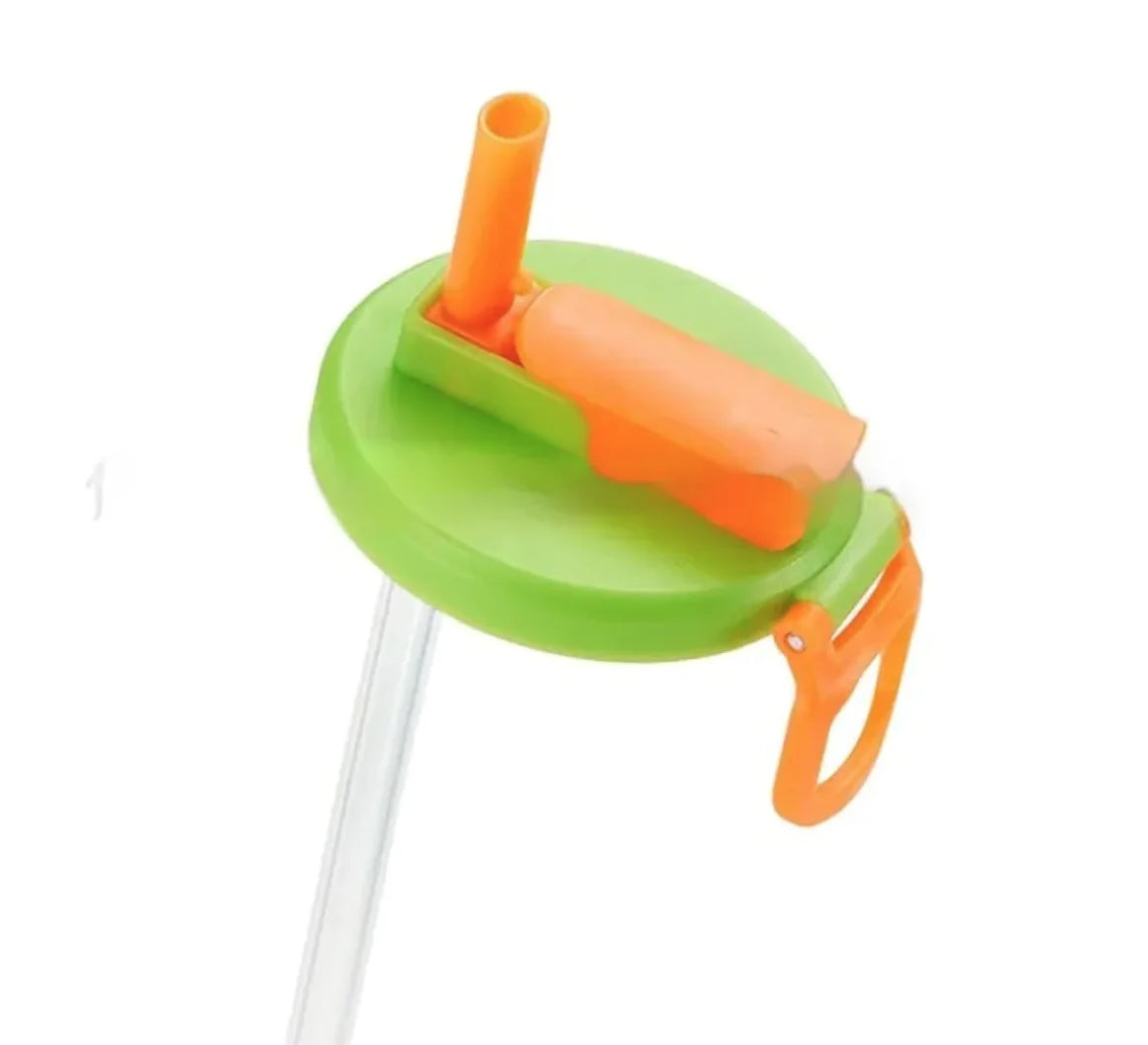 Soda Can Lid With Straw