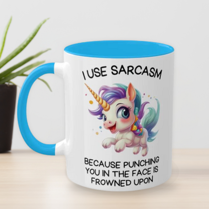 Fly-By Unicorn Snark Mug 11 oz