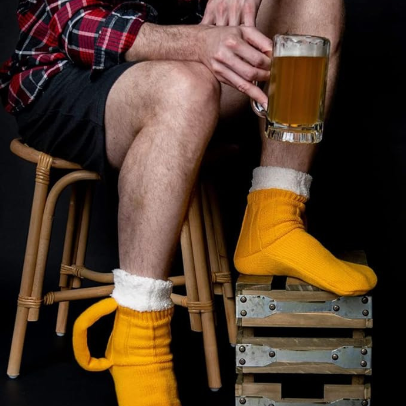 Knitted Beer Socks