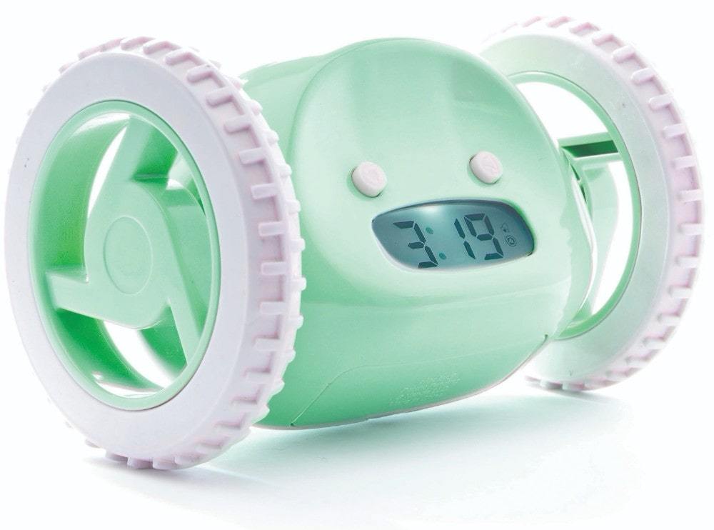 Rolling alarm clock