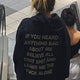 Believe All That Shit Hoodie