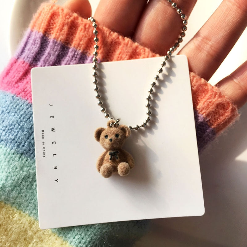 Plush Bear Necklace