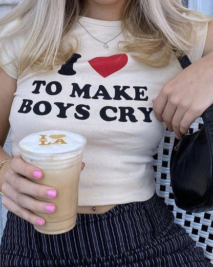 I Love To Make Boys Cry | Crop Top