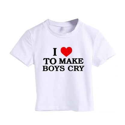 I Love To Make Boys Cry | Crop Top