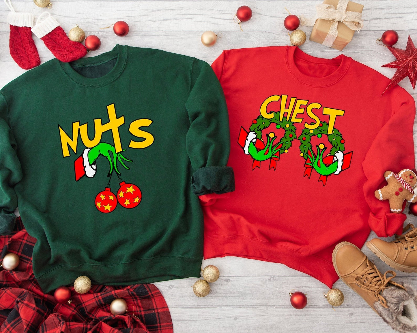 Chest Nuts Couples Sweatshirts