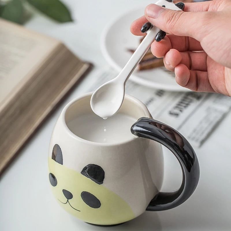 Cartoon Ceramic Mug Set