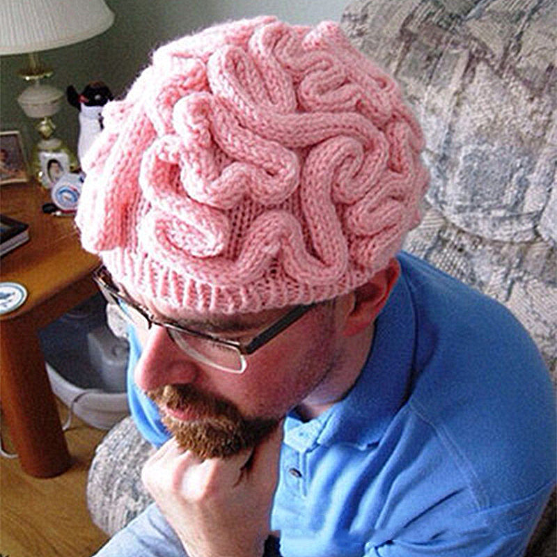 Knitted Brain Beanie