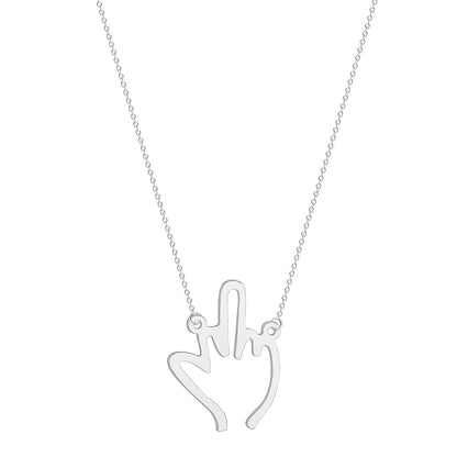 Middle Finger Necklace