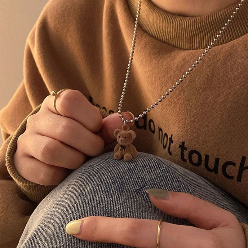 Plush Bear Necklace