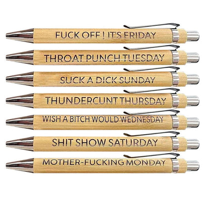 Sarcastic Weekly Mood Pens